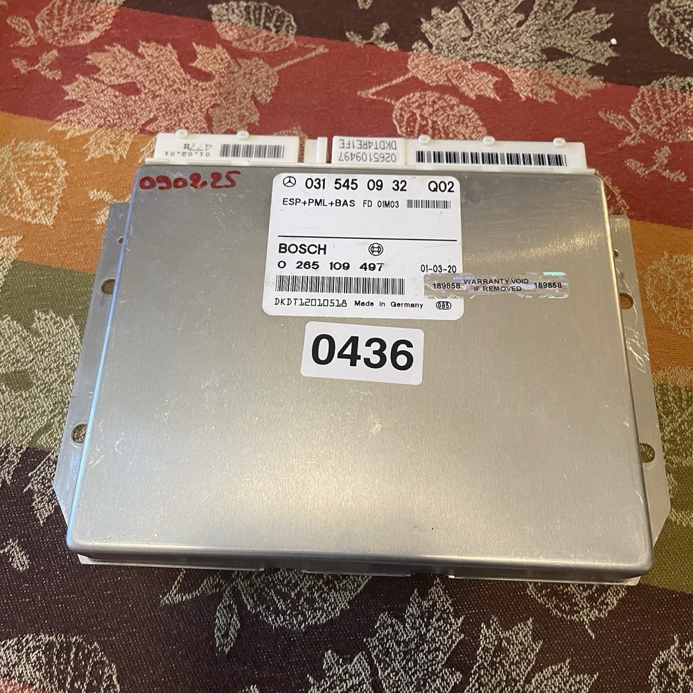 Mercedes W220 S500 CL500 ABS ESP BAS ✅ 0315450932 Control Module #️⃣0436